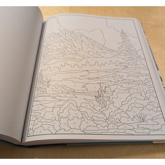 🎃Unused Bob Ross Color-By-Number Book - Picture 3 of 4